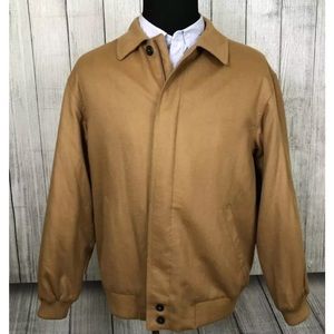 Jos. A. Bank Cashmere Jacket Camel Full Zip XL